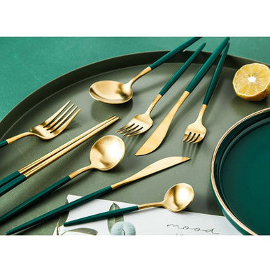 Elegant 24-Piece Stainless Steel Cutlery Set for 6 People - Mega Cart
