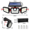 Energy-Saving Split Panel LED Solar Wall Lamp with Motion Sensor - Mega Cart