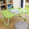 Ergonomic Bamboo Laptop Tray with Tablet & Cup Holder - Mega Cart