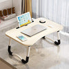 Ergonomic Bamboo Laptop Tray with Tablet & Cup Holder - Mega Cart