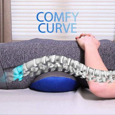Ergonomic Memory Foam Back & Lumbar Support Pillow - Comfy Curve - Mega Cart