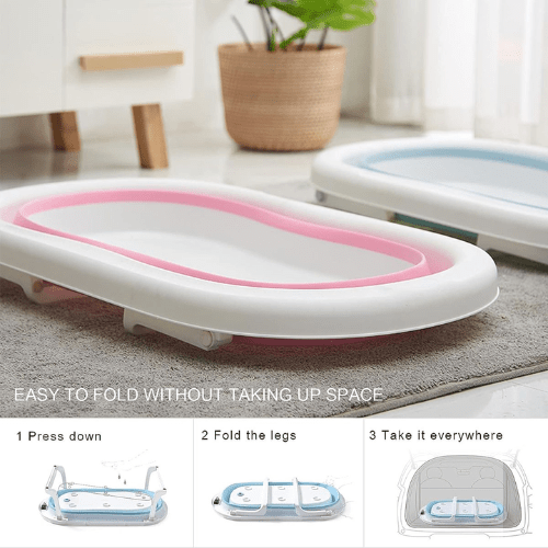 Foldable Baby Bathtub with Temperature Sensing - Mega Cart