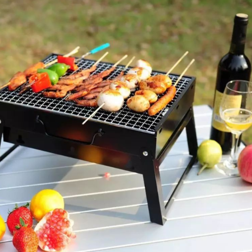 Foldable Barbecue Charcoal Grill - Mega Cart