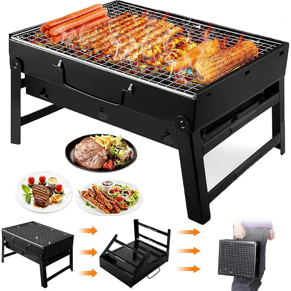 Foldable Barbecue Charcoal Grill - Mega Cart