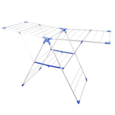 Foldable Plastic Drying Rack with Adjustable Wings for Laundry - Mega Cart