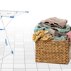 Foldable Plastic Drying Rack with Adjustable Wings for Laundry - Mega Cart