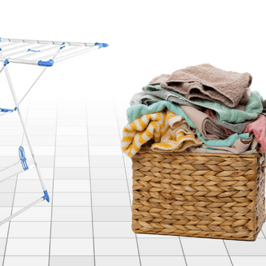 Foldable Plastic Drying Rack with Adjustable Wings for Laundry - Mega Cart
