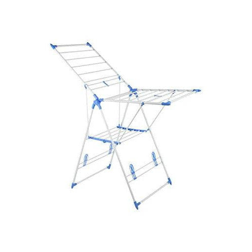 Foldable Plastic Drying Rack with Adjustable Wings for Laundry - Mega Cart