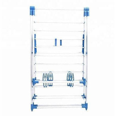Foldable Plastic Drying Rack with Adjustable Wings for Laundry - Mega Cart