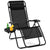 Folding Lounger Chair with Headrest and Side Tray - Mega Cart