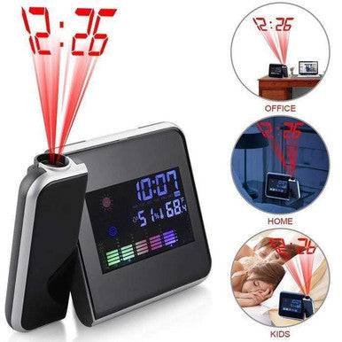 Full-Colour Screen Calendar Clock with Time Projection & Alarm - Mega Cart