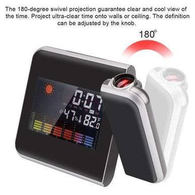 Full-Colour Screen Calendar Clock with Time Projection & Alarm - Mega Cart