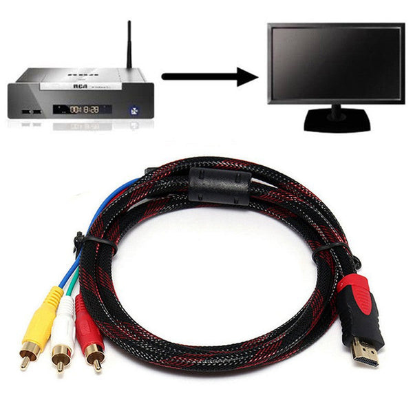 HDMI to RCA Cable 1.5M Male Connectors - Mega Cart