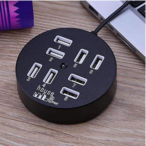 High Speed USB Port Hub 2.0 with 8 Ports - Mega Cart