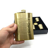 Hip Flask with Funnel & 4 Shot Cups - Mega Cart