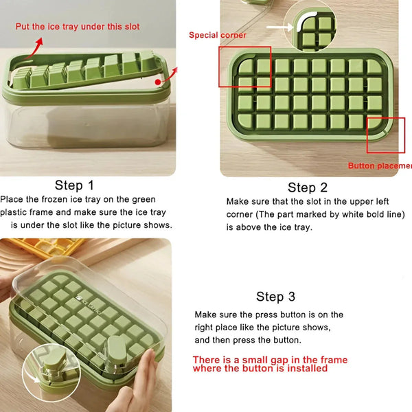 Ice Cube Tray Set with Lid - Mega Cart