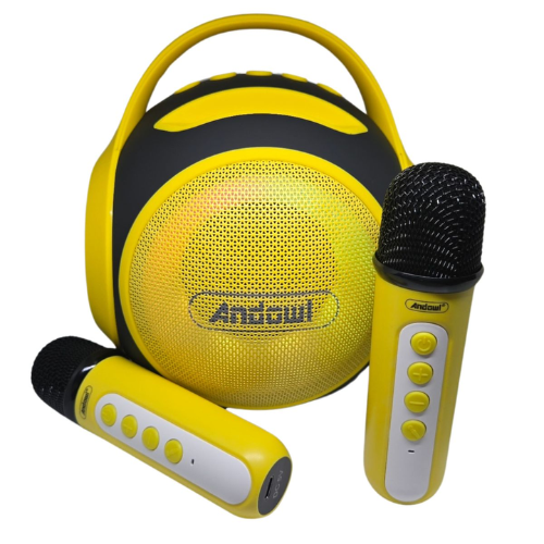 Karaoke Speaker with 2 Mini Microphones - Mega Cart