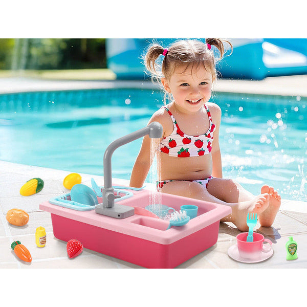 Kids’ Kitchen Sink Toy with Accessories - Mega Cart
