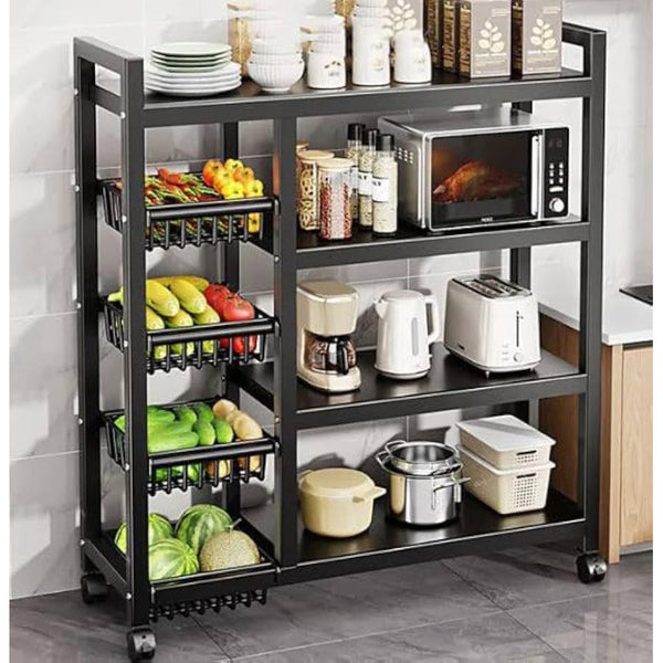 Kitchen Utility Trolley with Shelves