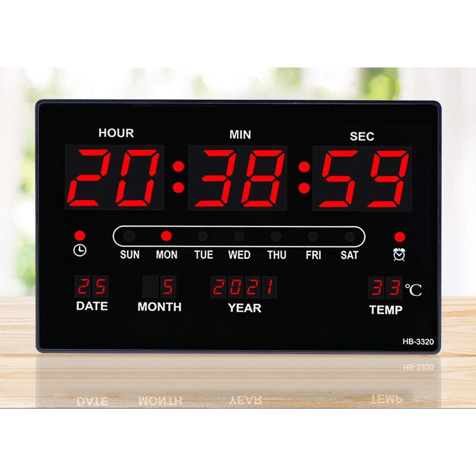 Large Display Digital Clock with Calendar – Prime Pick