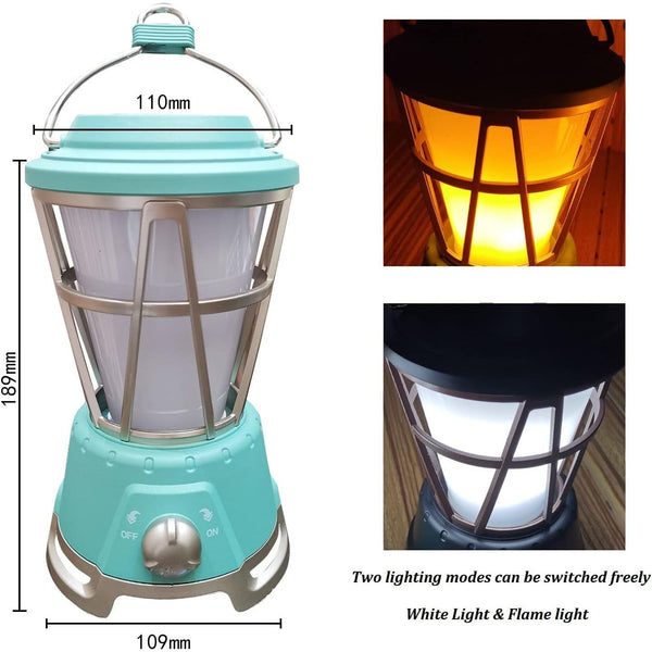 LED Camping Lantern with Flickering Flame - Mega Cart