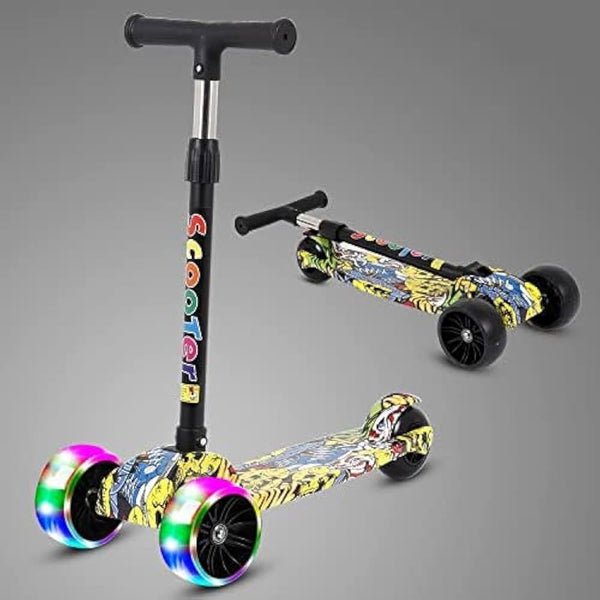 LED Light-Up Kick Scooter for Fun Rides - Mega Cart