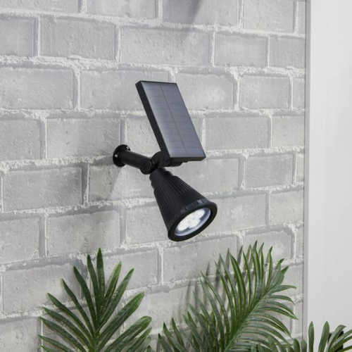 LED Solar Spotlight With Ground Spike - Mega Cart