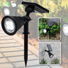 LED Solar Spotlight With Ground Spike - Mega Cart