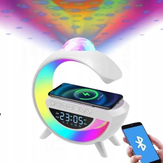 LED Wireless Charger with Disco Light - Mega Cart