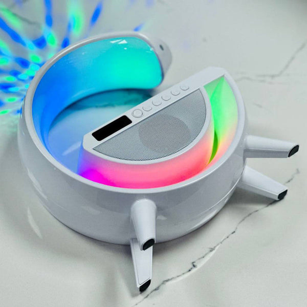 LED Wireless Charger with Disco Light - Mega Cart