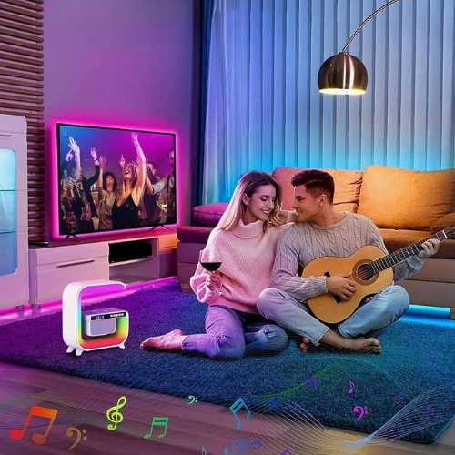 LED Wireless Charging Speaker - Mega Cart
