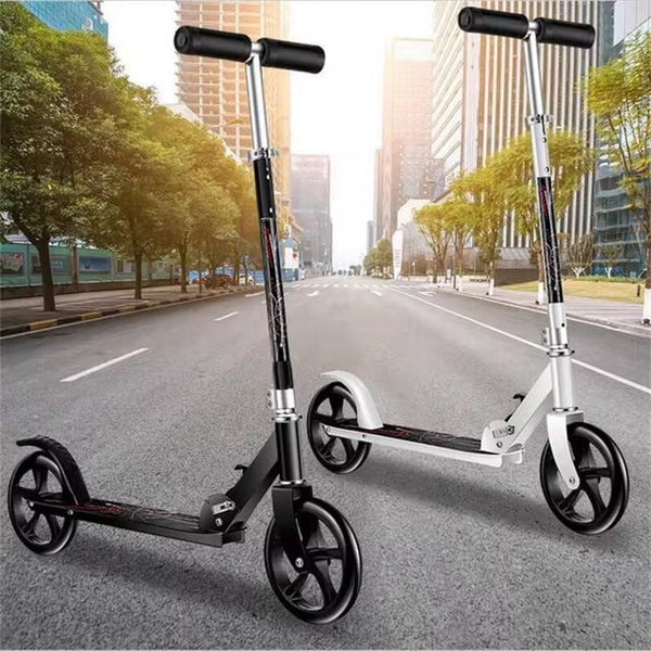 Lightweight Foldable Scooter with Safety Brakes - Mega Cart