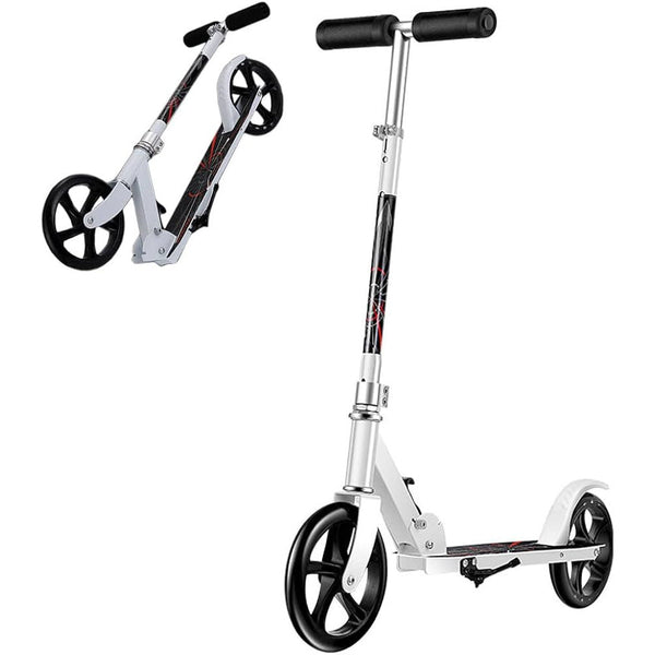 Lightweight Foldable Scooter with Safety Brakes - Mega Cart
