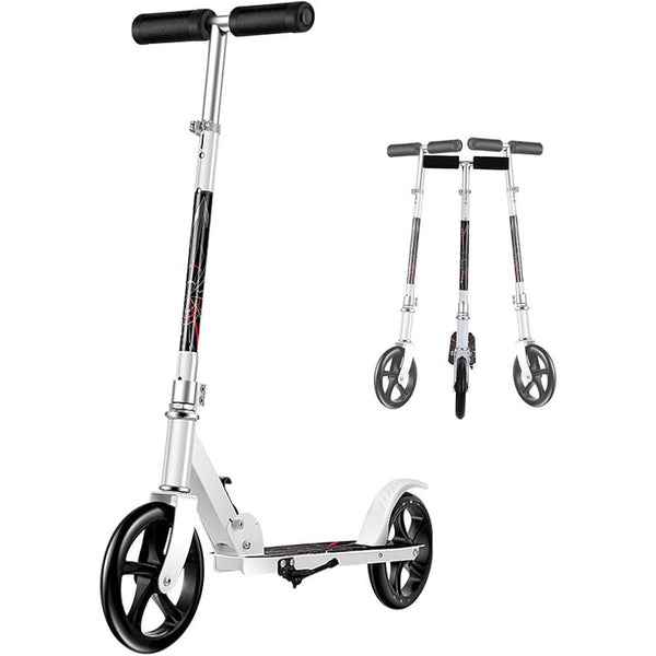 Lightweight Foldable Scooter with Safety Brakes - Mega Cart