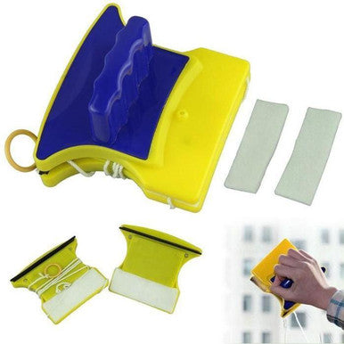 Magnetic Double-Sided Window Cleaner with Safety Cord - Mega Cart