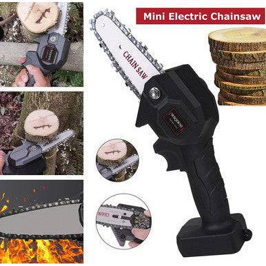 Mini Cordless Rechargeable Chainsaw for Pruning and Wood Cutting - Mega Cart