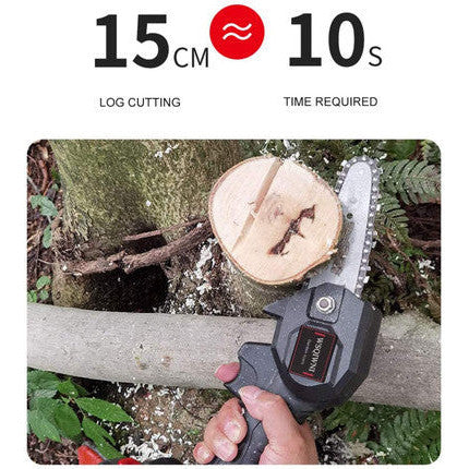 Mini Cordless Rechargeable Chainsaw for Pruning and Wood Cutting - Mega Cart
