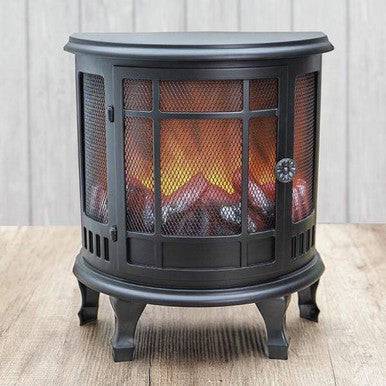 Mini LED Tabletop Fireplace Lantern - Realistic Flame Effect - Mega Cart