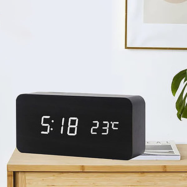 Modern LED Alarm Clock for Desk, Bedside & Study - Mega Cart
