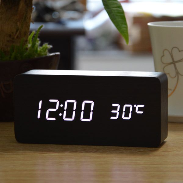Modern LED Alarm Clock for Desk, Bedside & Study - Mega Cart