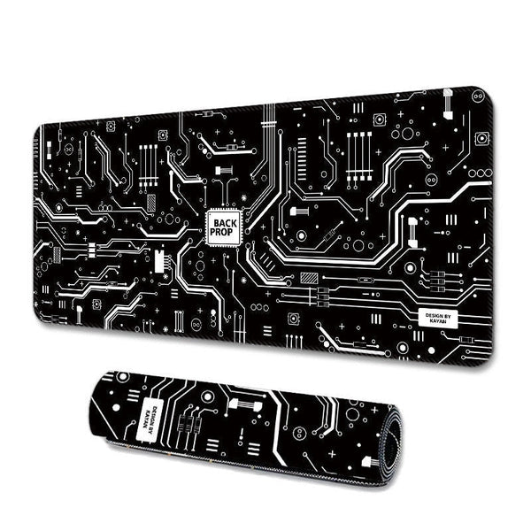 Mouse Pad with a Circuit Board Pattern