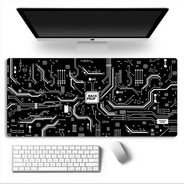 Mouse Pad with a Circuit Board Pattern