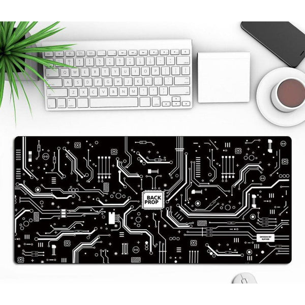 Mouse Pad with a Circuit Board Pattern