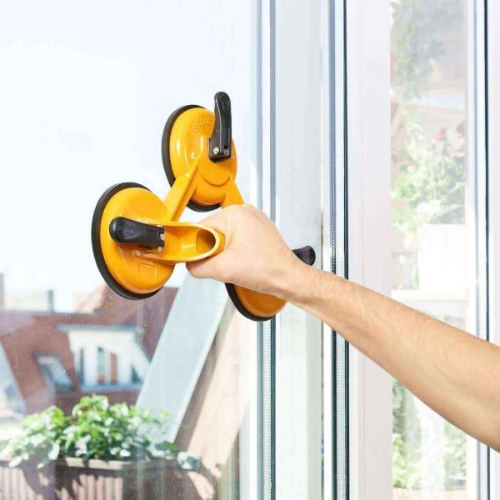 Movable 3 Plates Suction Cup Glass Lifter - Mega Cart