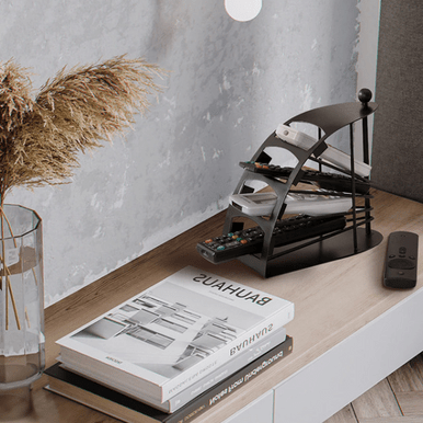 Multi-Layer Remote Control Holder with Stylish Curved Design - Mega Cart