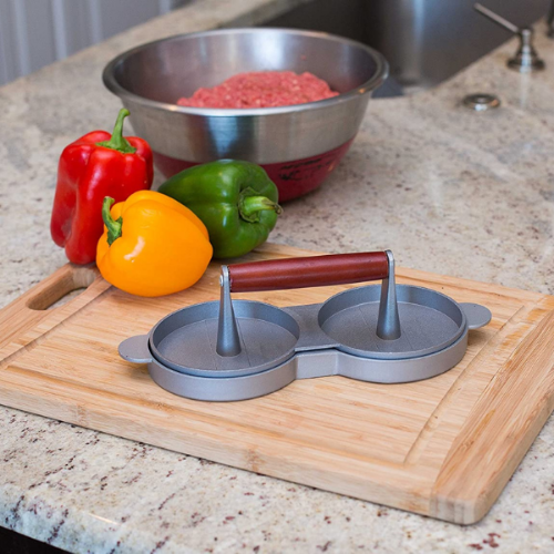 Non-Stick Double Burger Press - Mega Cart
