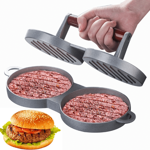 Non-Stick Double Burger Press - Mega Cart