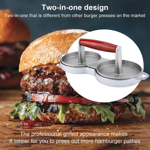Non-Stick Double Burger Press - Mega Cart