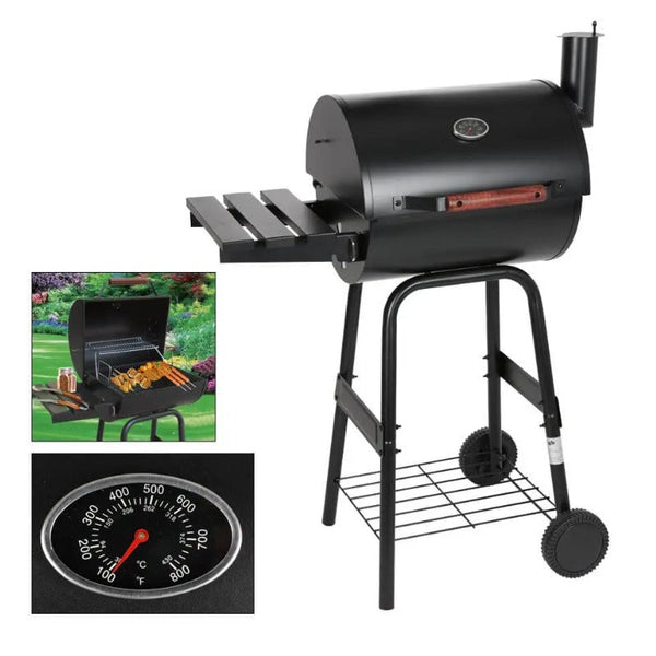 Outdoor Charcoal BBQ Grill with Smoker Function - Mega Cart