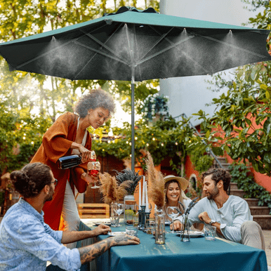 Outdoor Patio Misting Kit - Stay Cool in Summer Heat - Mega Cart